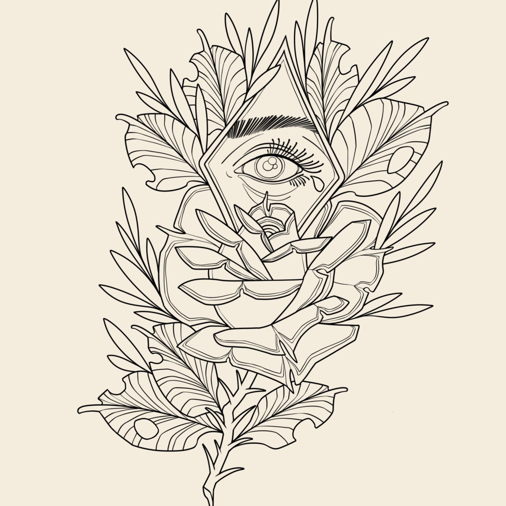 Up For Grabs Eye and the Rose by JF
