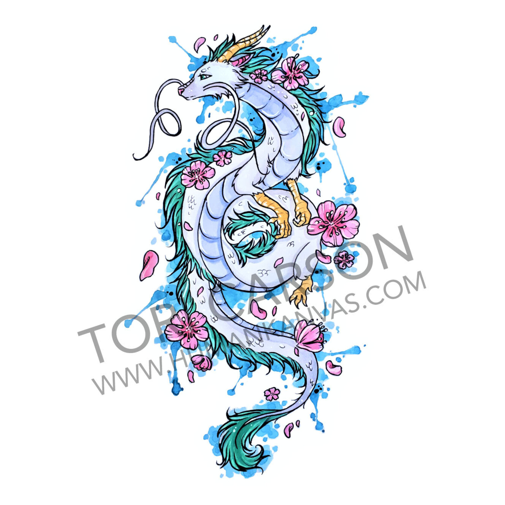 Human Kanvas Prints by Tori - Dragon