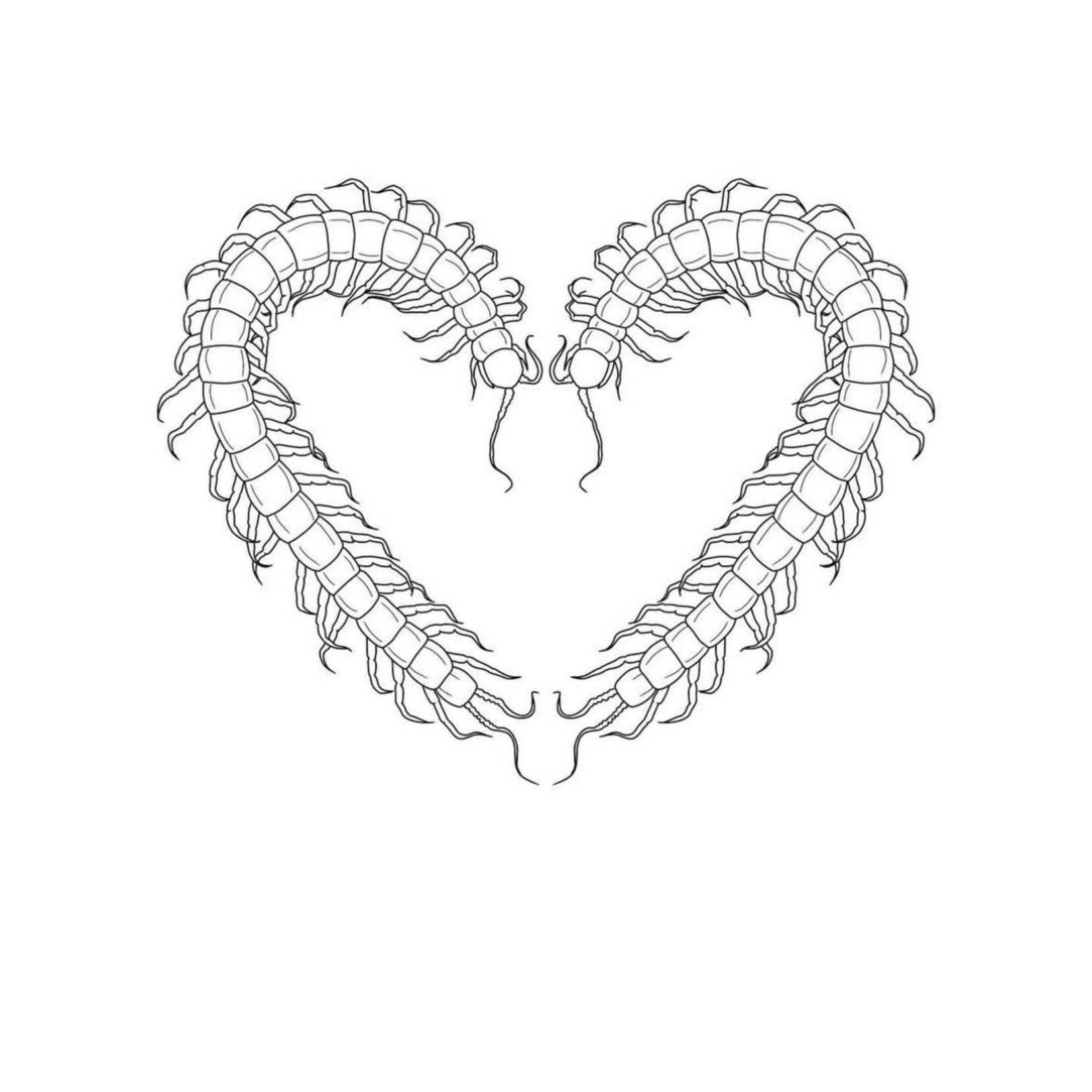 Human Kanvas Up For Grabs Centipede Heart by Ash