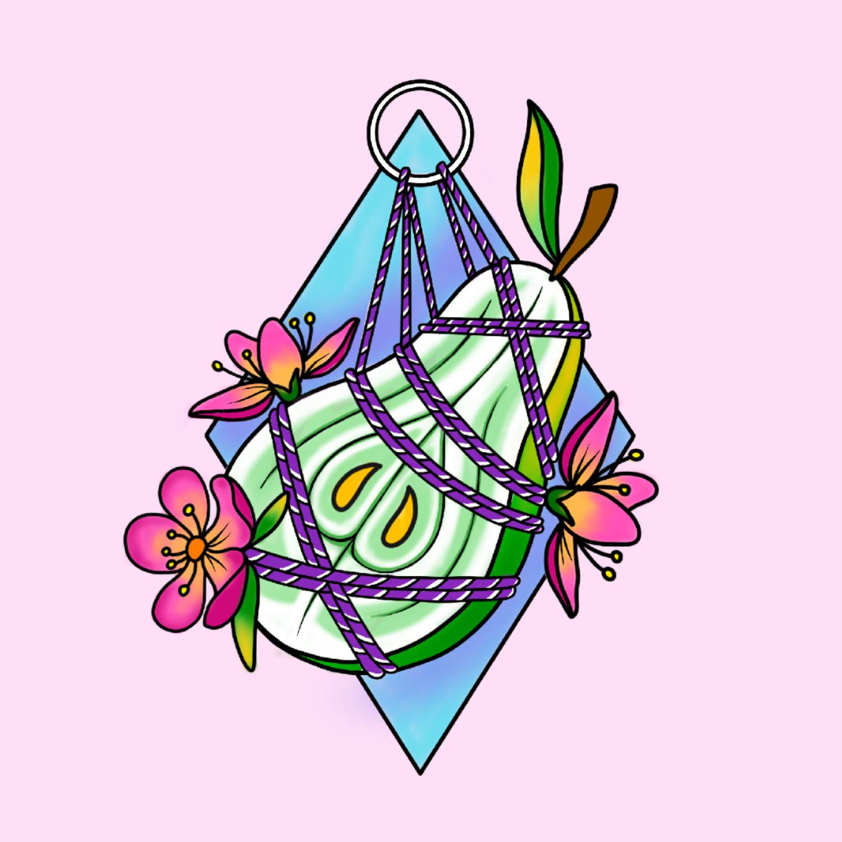 Up For Grabs Shibari Pear by Kathy