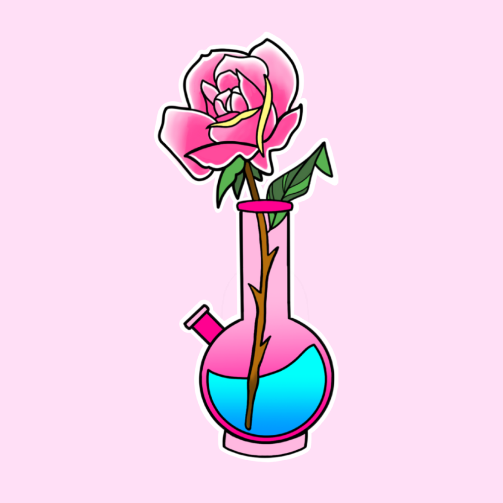 Up For Grabs Bong Flower Vase by Kathy