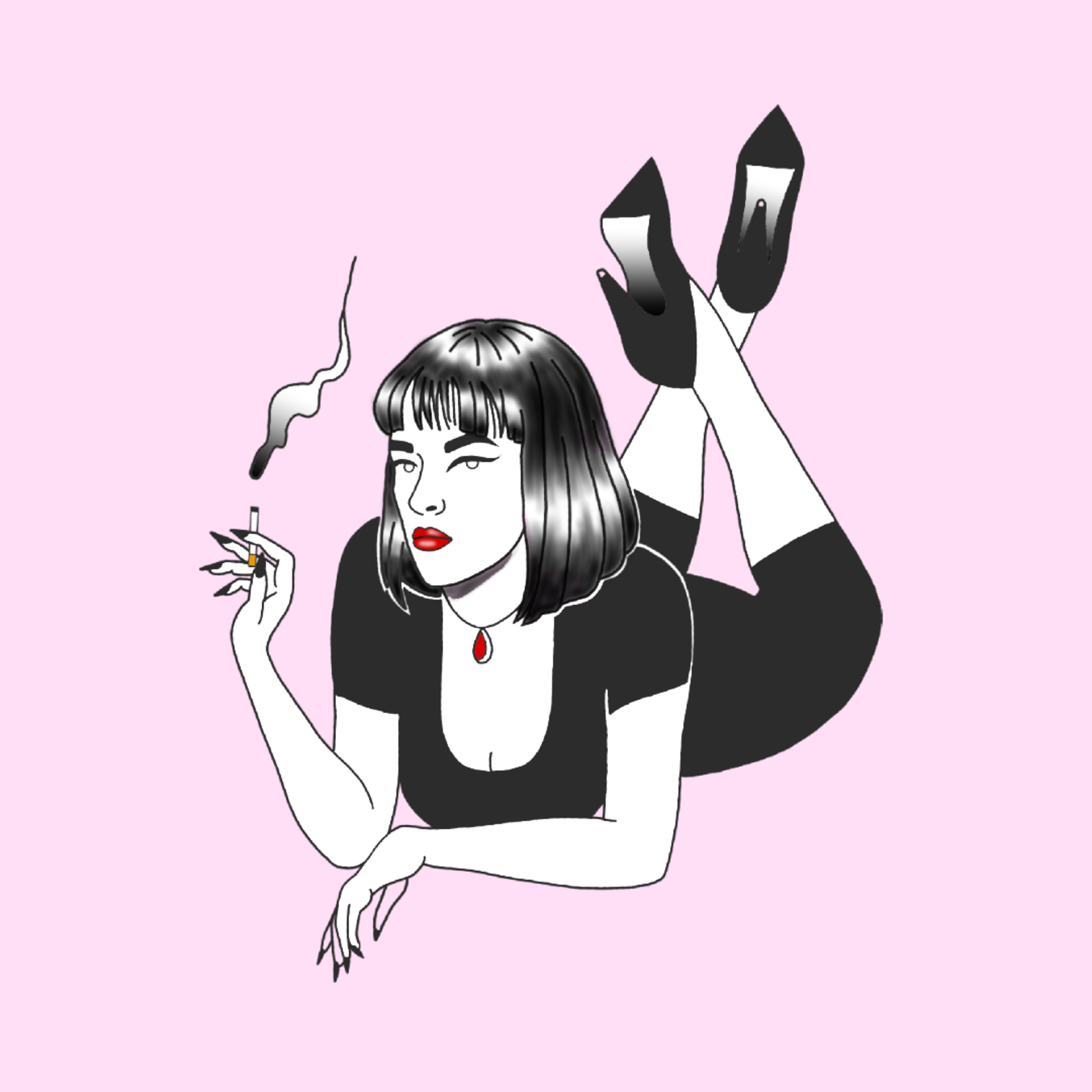 Up For Grabs Mia Wallace Pulp Fiction by Kathy