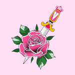 Up For Grabs Flower & Dagger by Kathy