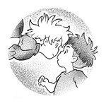 Human Kanvas Up For Grabs Ponyo & Sosuke by Felipe