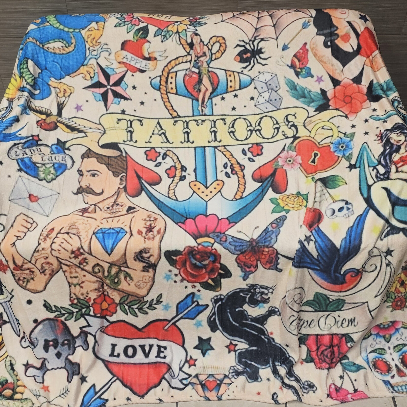 Human Kanvas Tattoo Blankets