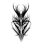 Human Kanvas Up For Grabs Dark Ornamental Shin Piece by Ash