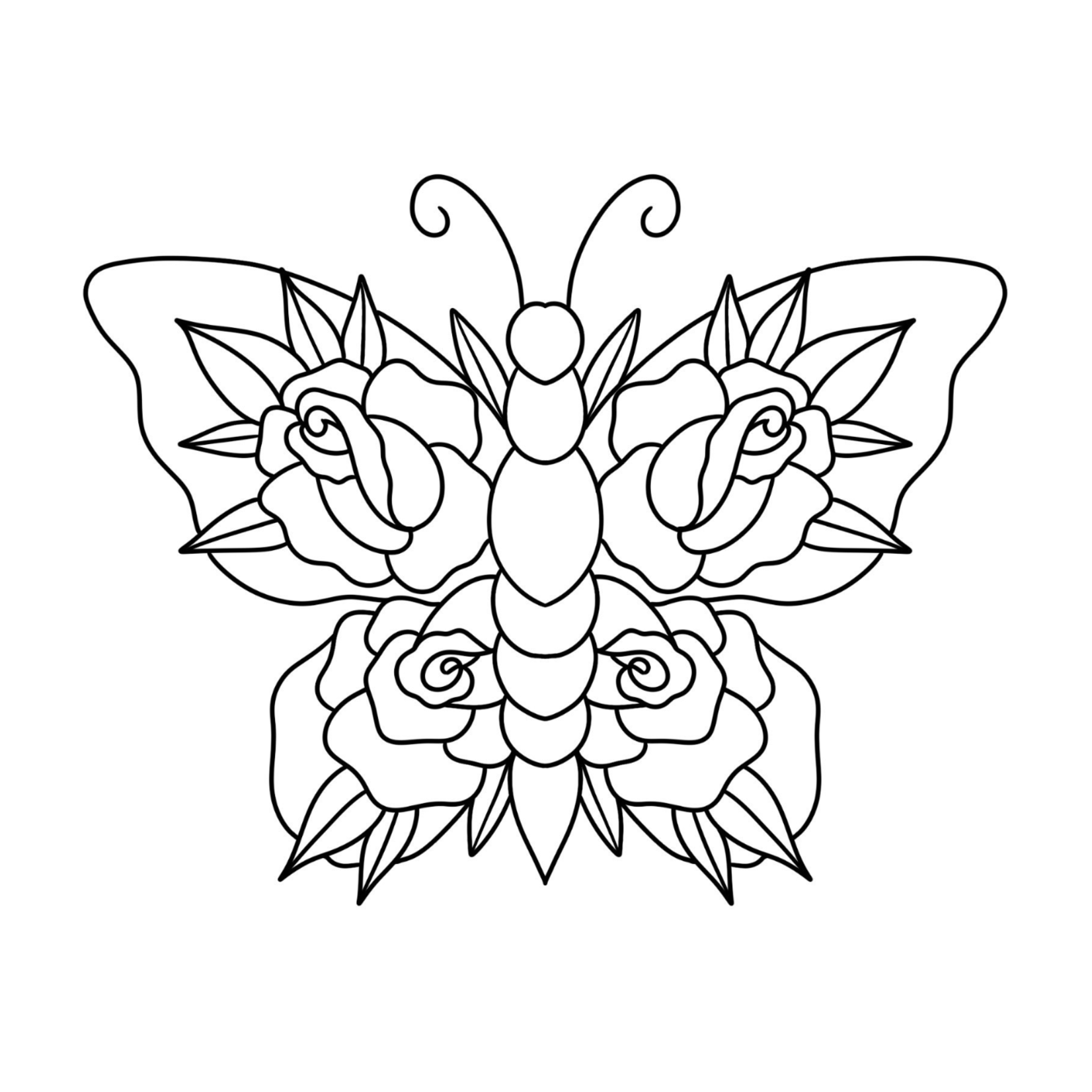 Human Kanvas Up For Grabs Rose Butterfly by Justin J