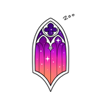 Up For Grabs Sunset Stained Glass by Tori