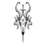 Up For Grabs Ram Skull by Sasha