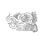 Up For Grabs Ornamental Rose by JF