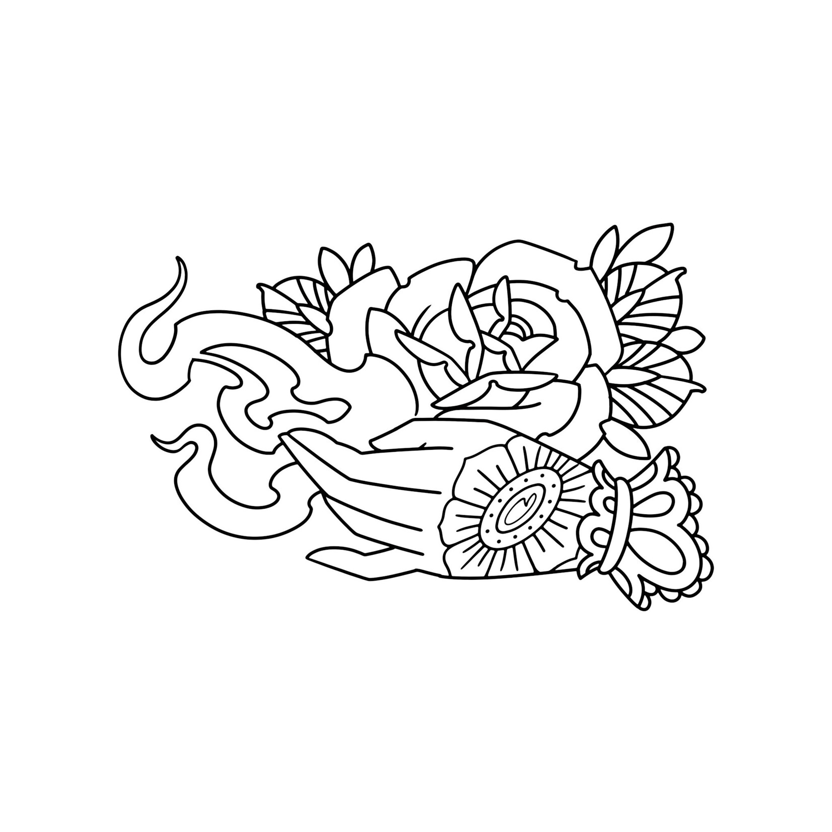 Up For Grabs Ornamental Rose by JF