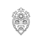 Up For Grabs Crying Heart by JF