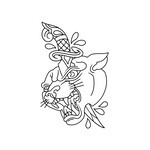 Up For Grabs Traditional Panther with Dagger by JF