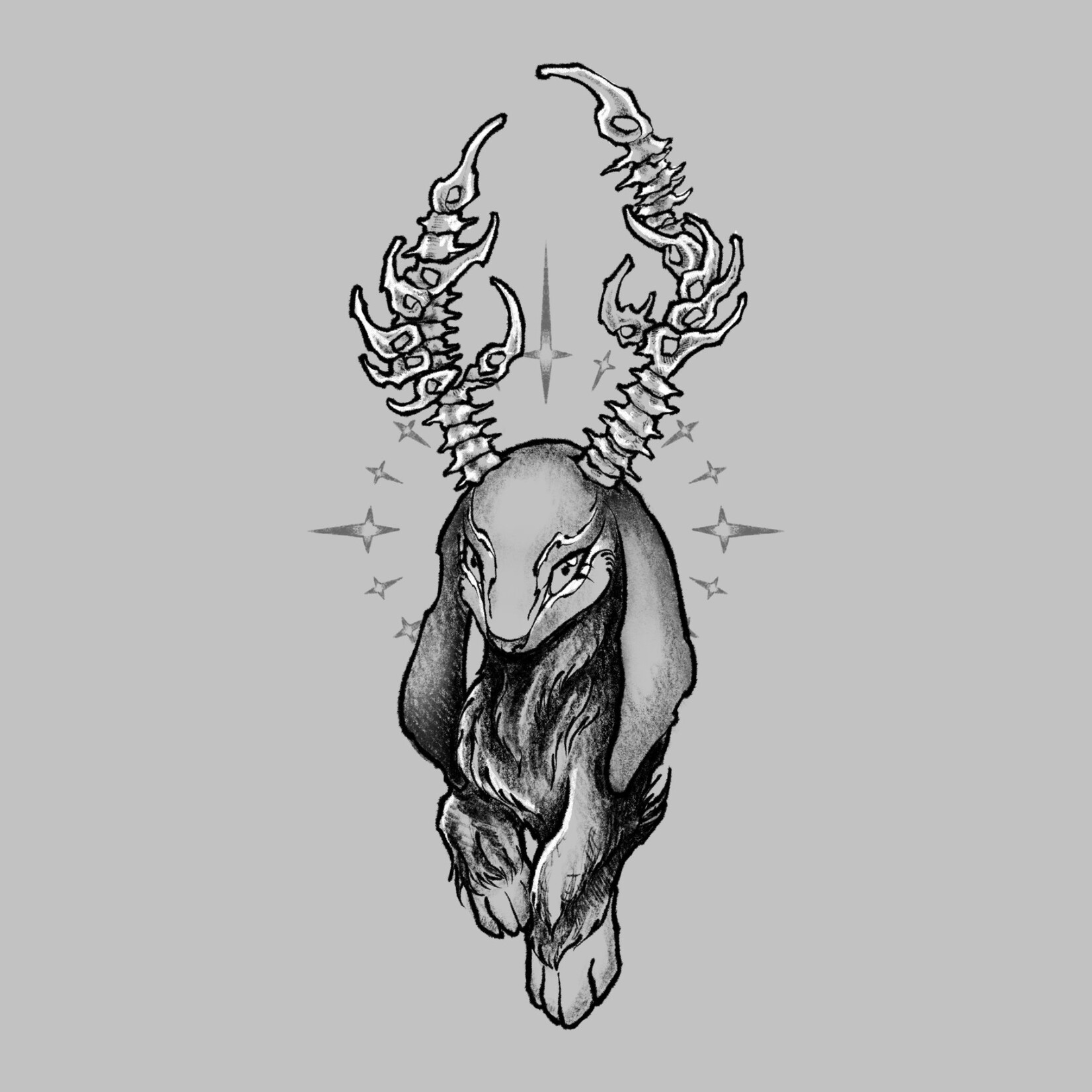 Up For Grabs Scavenger Jackalope by Sasha