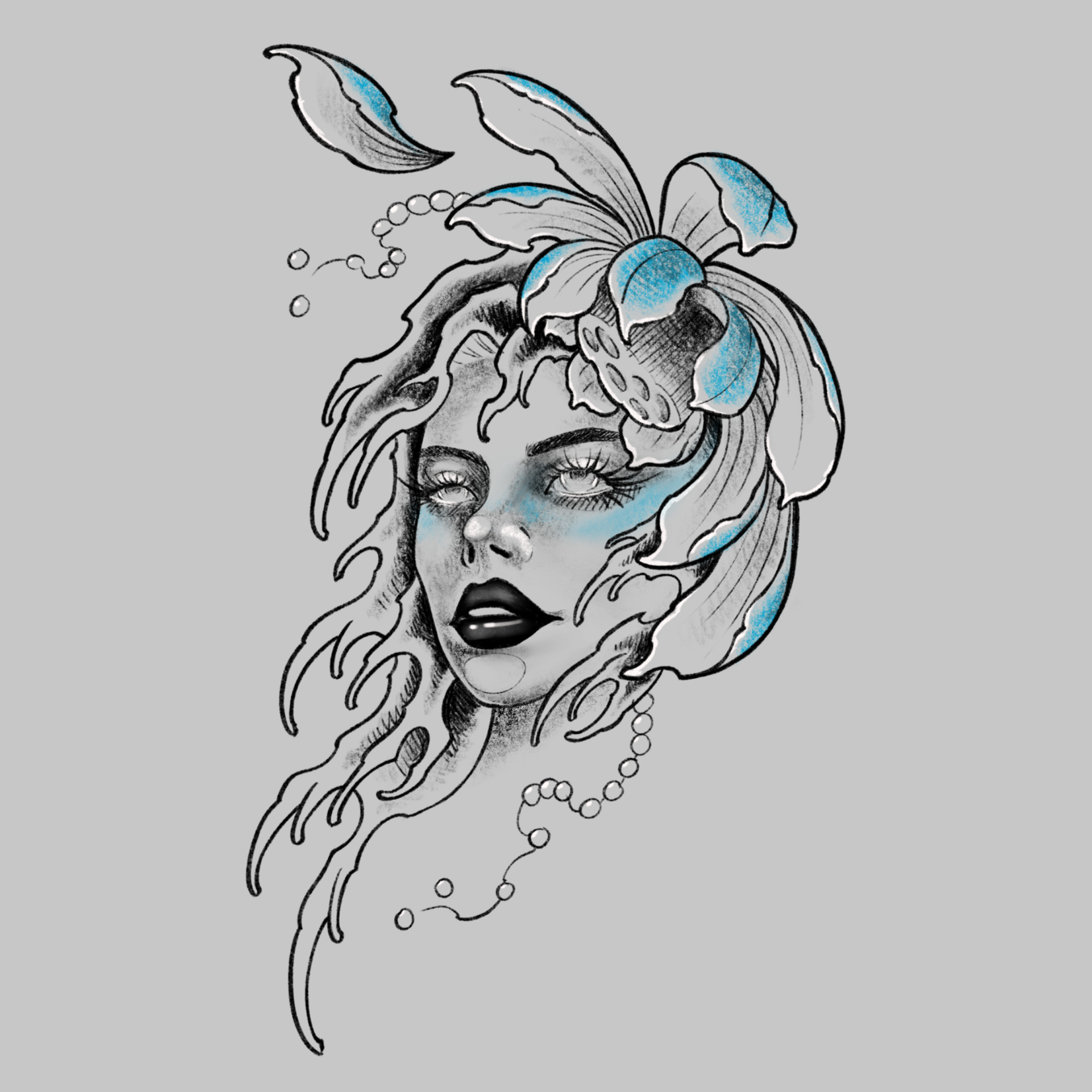 Up For Grabs Chrysanthemum Lady by Sasha