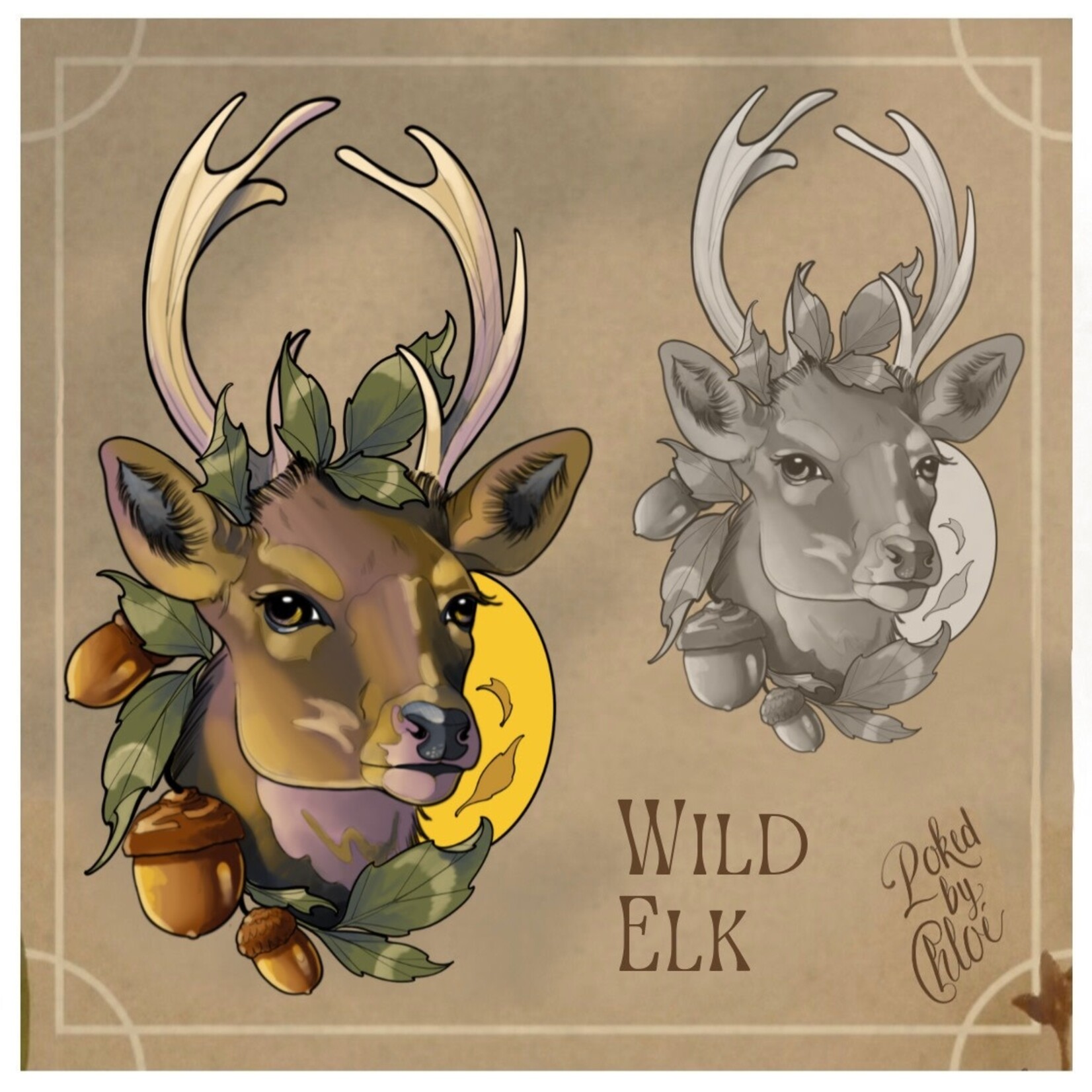 Up For Grabs Wild Elk by Chloe