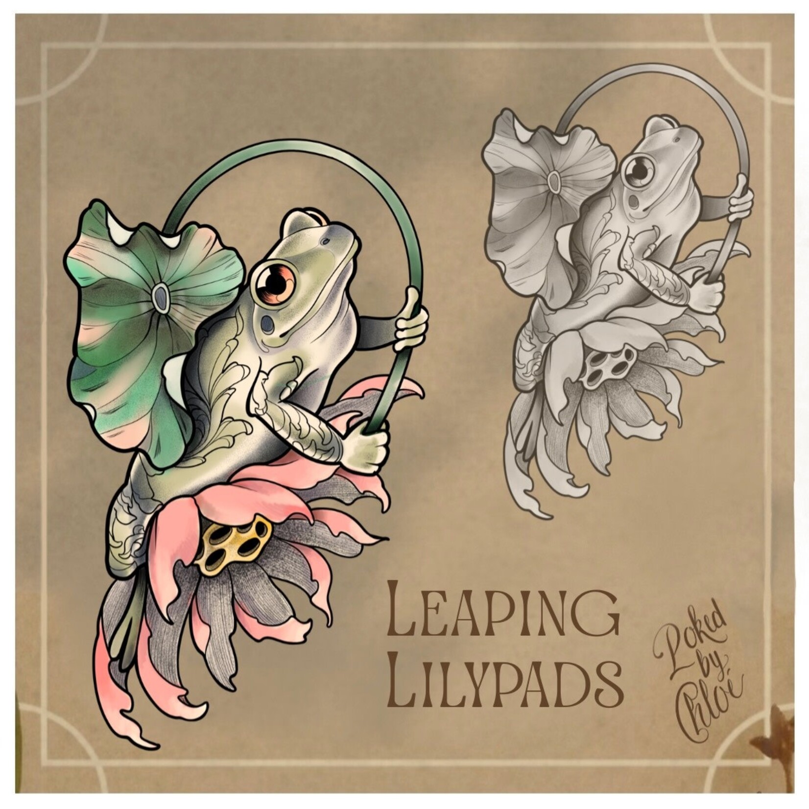 Up For Grabs Leaping Lilypads by Chloe