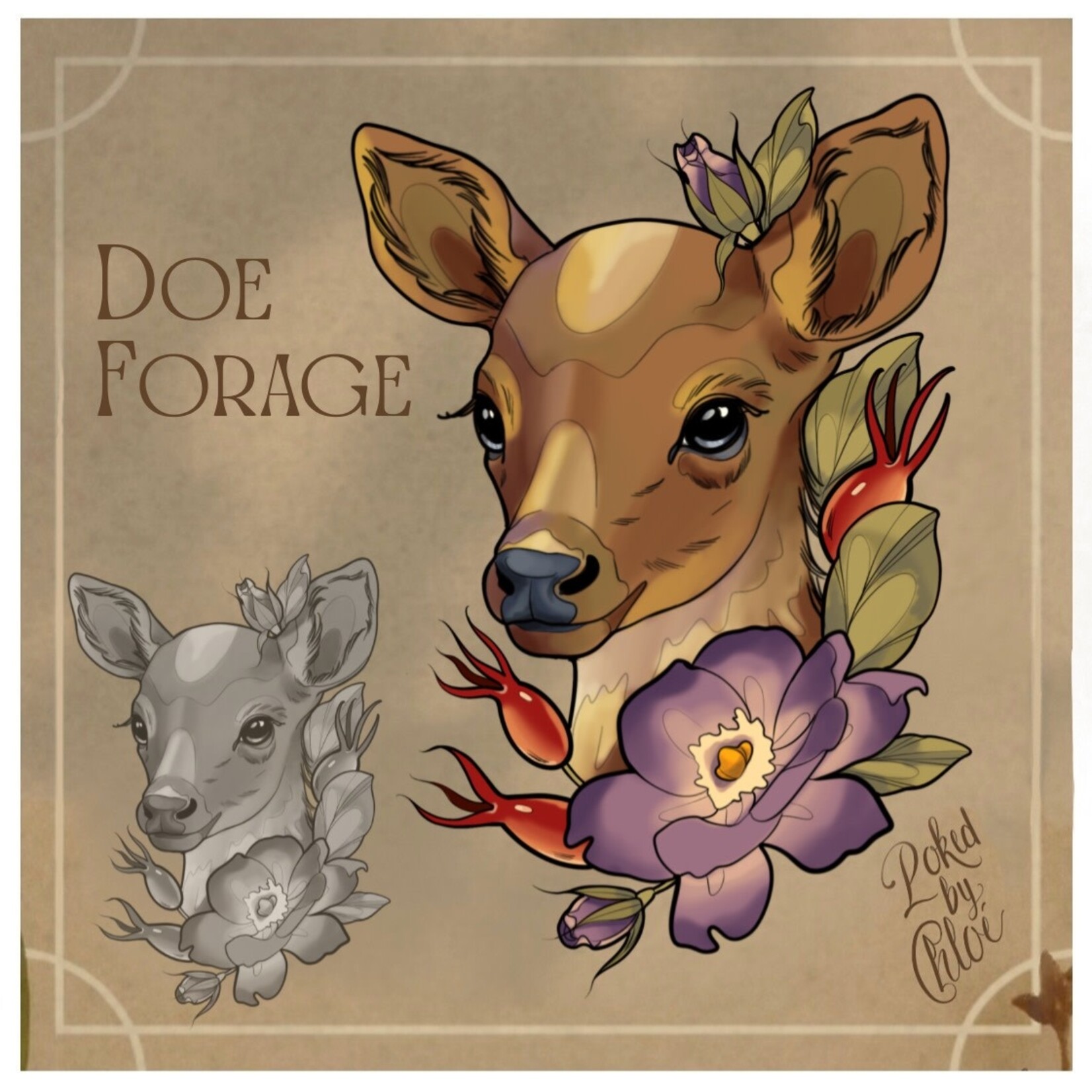 Up For Grabs Doe Forage by Chloe