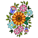 Up For Grabs Metis Flowers by Dawn