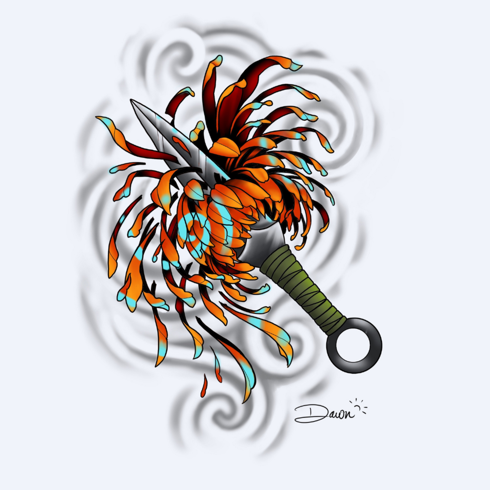 Up For Grabs Chrysanthemum Knife by Dawn