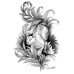Human Kanvas Up For Grabs Mountain Lion by Dawn