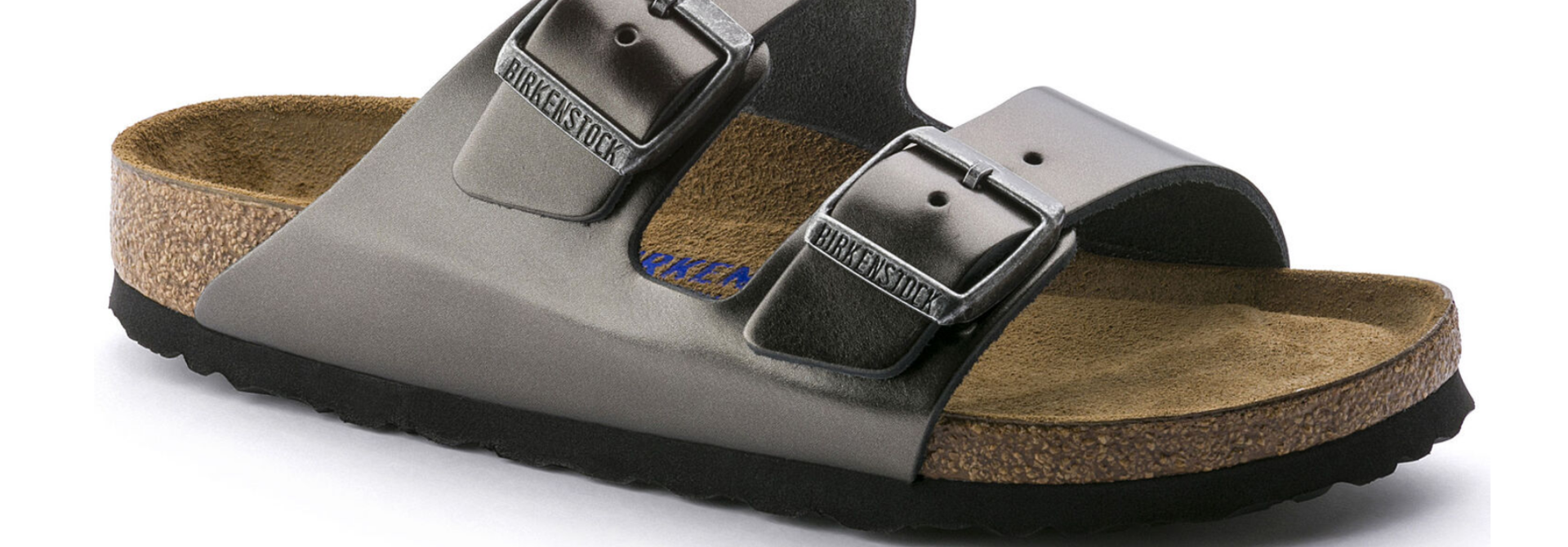 Arizona Soft Footbed in Metallic Anthracite