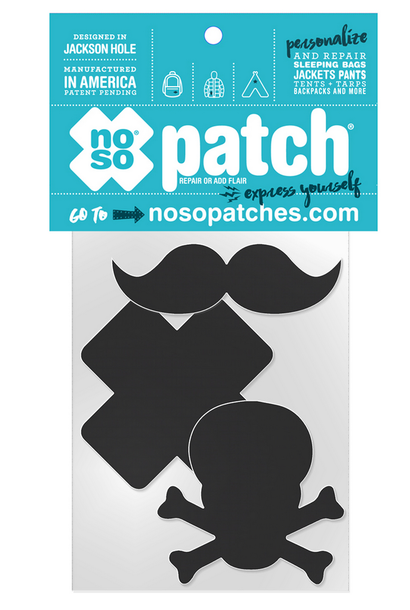 Stache Repair Patch Pack Black
