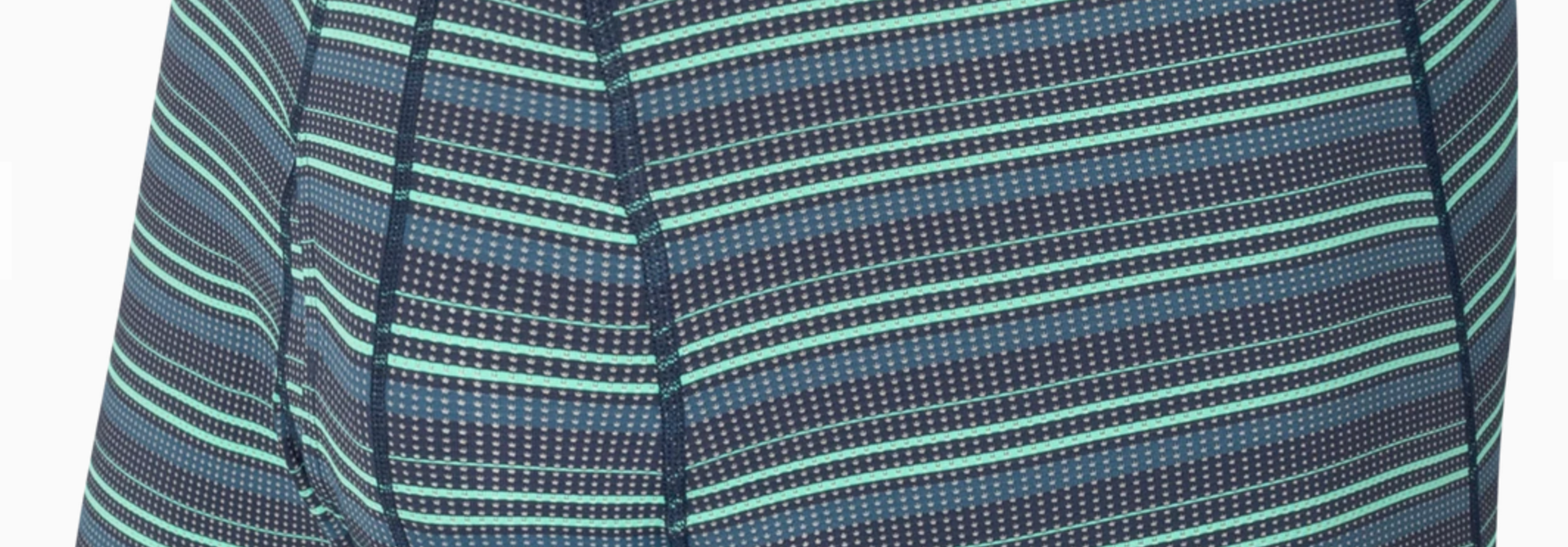 Quest Boxer Brief Green Sunruse Stripe