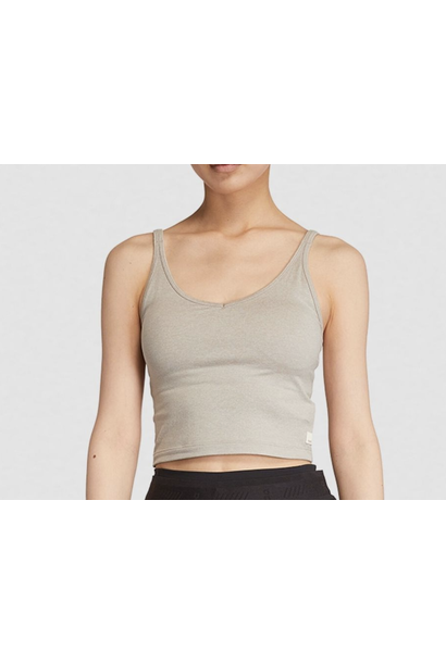 Halo Performance Crop Oyster Heather