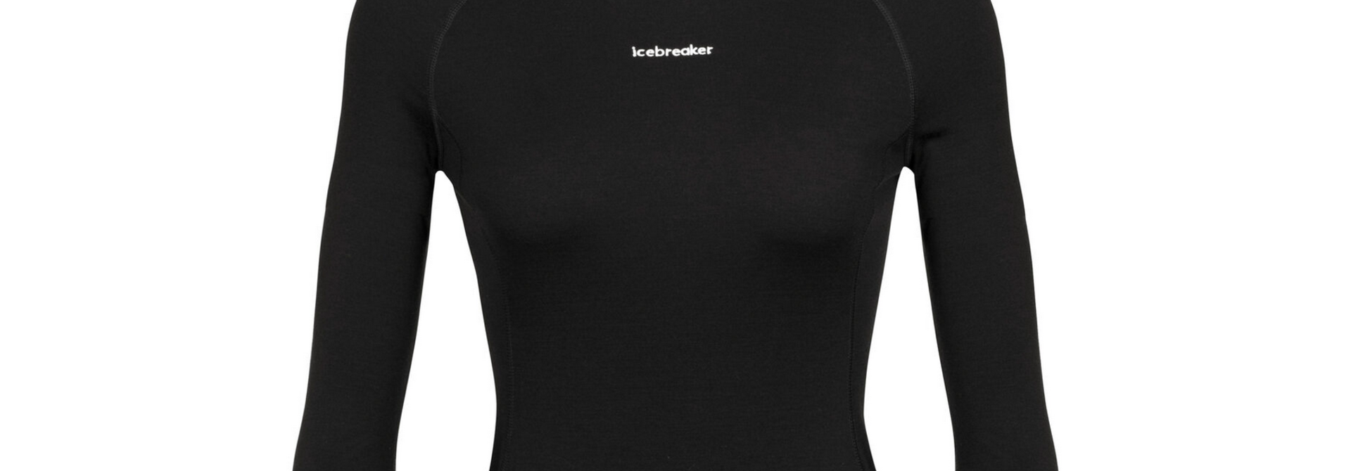 Women's MerinoFine Long Sleeve Roll Neck Black