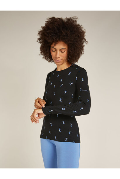 Women's Merino 200 Oasis Long Sleeve Crewe Snow Day