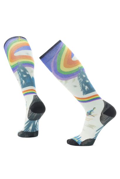 Women's Ski Zero Cushion Rainbow Trails Print