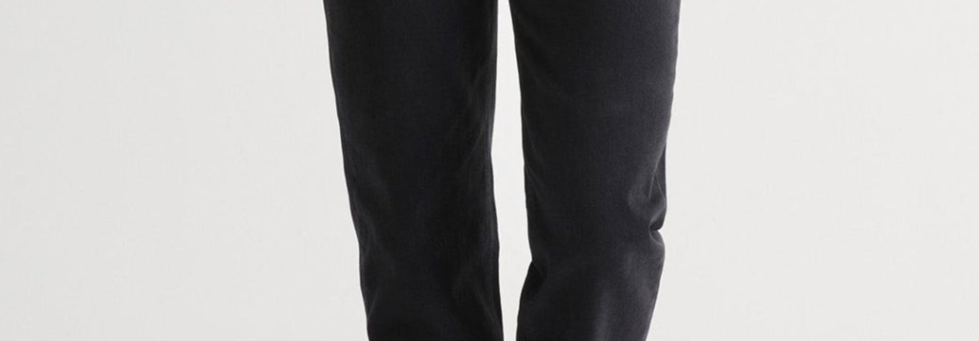 Midweight Denim High Rise Arc Aged Black