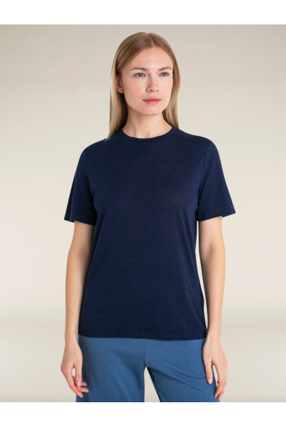 Women's Merino Linen SS Midnight Navy