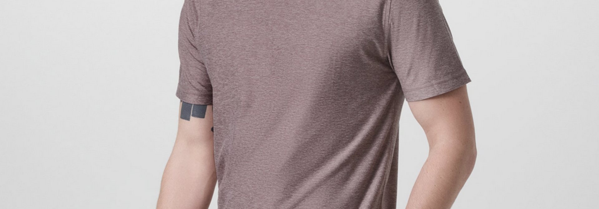 Men's Strato Tech Tee Dark Umber Heather