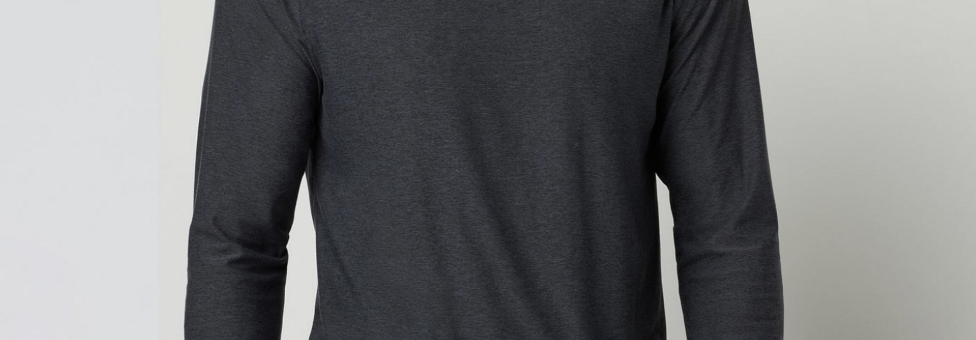 Men's Long Sleeve Strato Tech Tee Charcoal