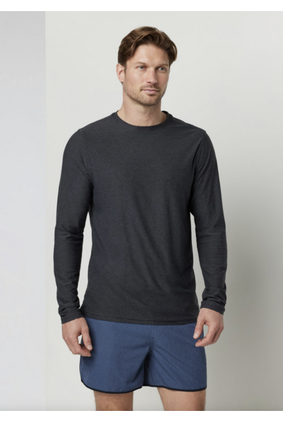 Men's Long Sleeve Strato Tech Tee Charcoal