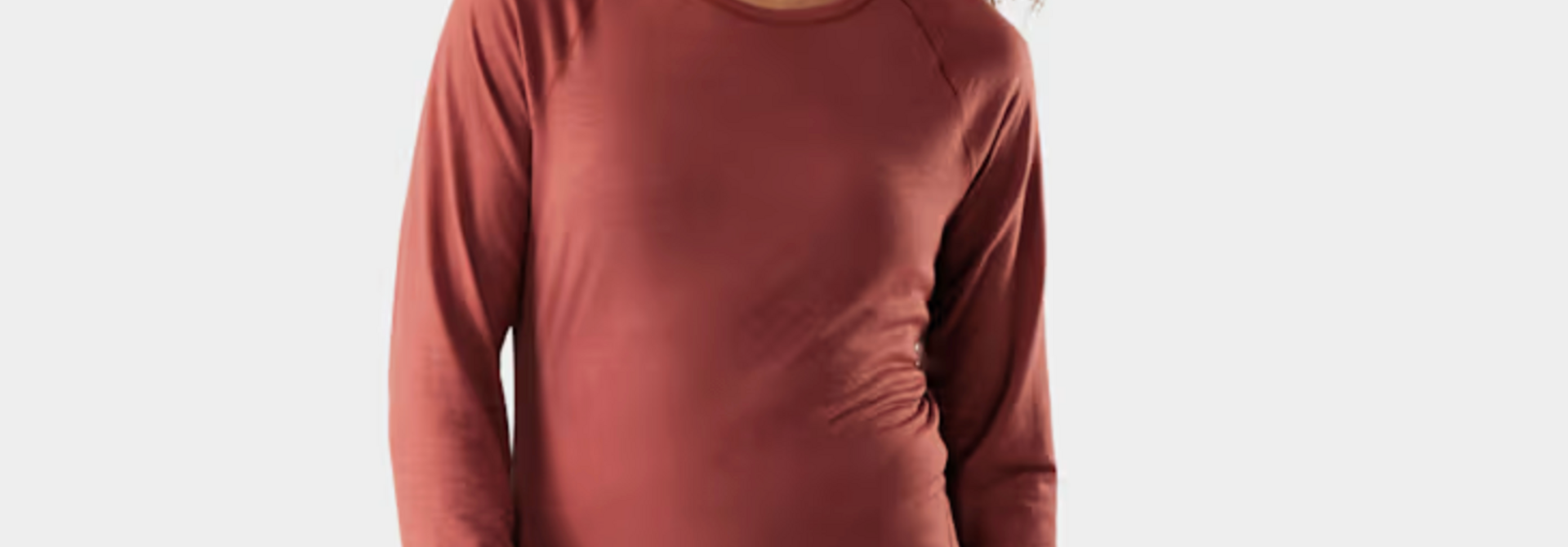 Women's Classic All-Season Merino Crew LS Burnt Sienna