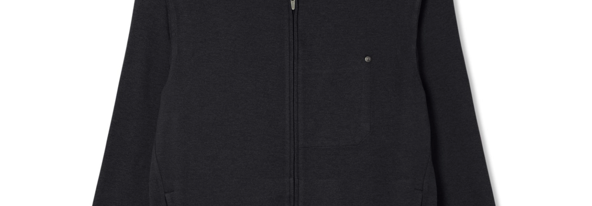 Men's Ponto Full Zip Hoodie Black Heather