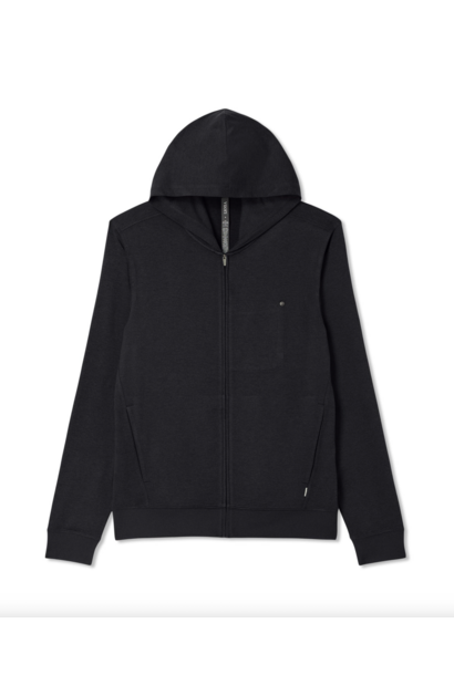 Men's Ponto Full Zip Hoodie Black Heather