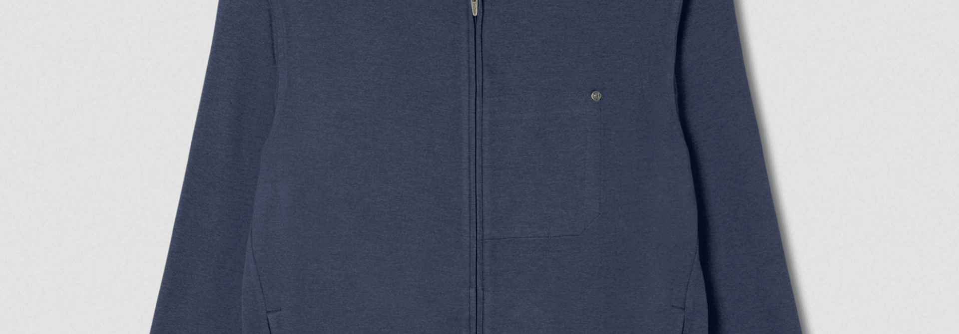 Men's Ponto Full Zip Hoodie Azure Heather