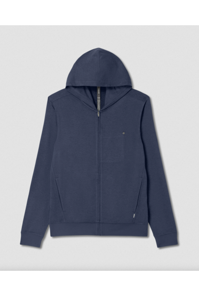 Men's Ponto Full Zip Hoodie Azure Heather