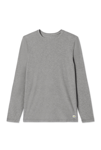 Men's Long Sleeve Strato Tech Tee Heather Grey
