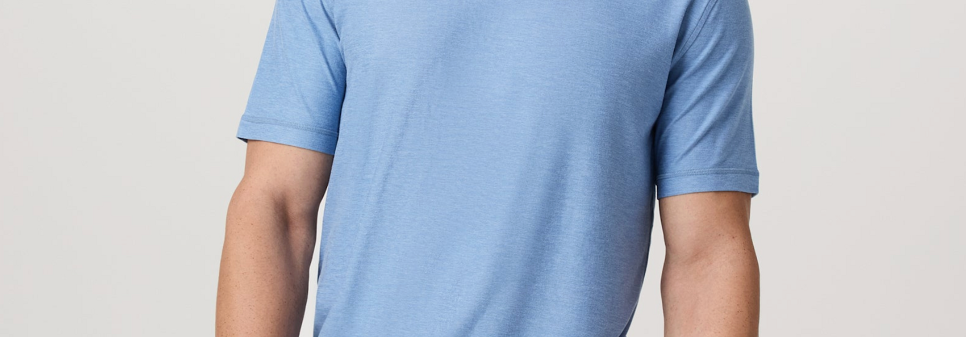Men's Strato Tech Tee Isle Blue Heather