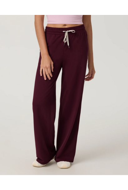 Women's Halo Wideleg Pant Cherry Noir