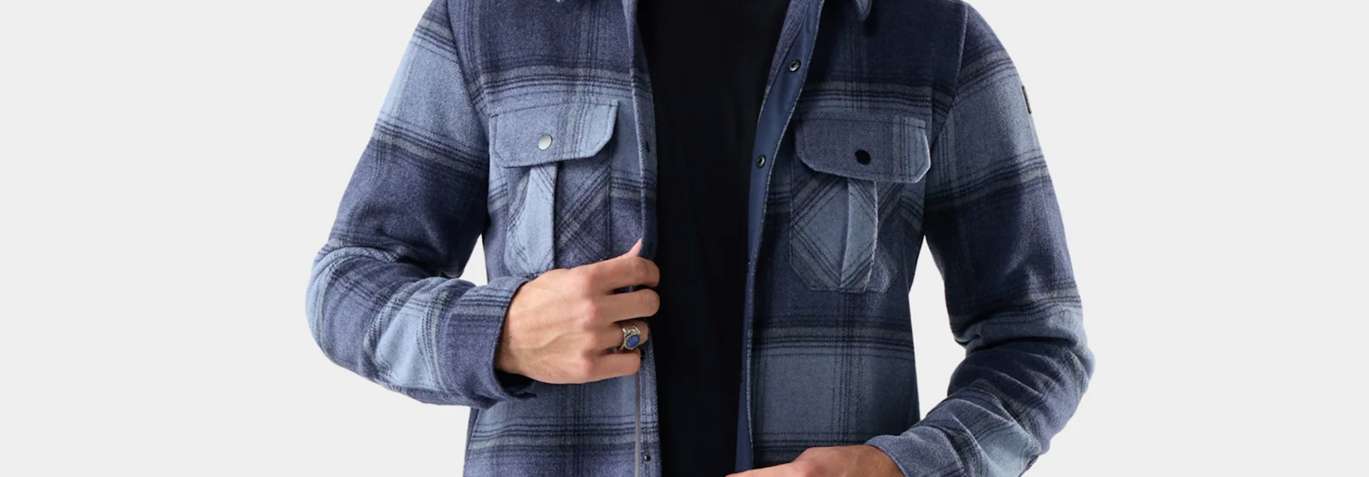 Anchor Line Shirt Jacket