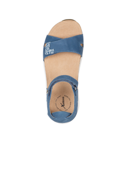 XELERO Santorini Denim Womens Back in Sandal