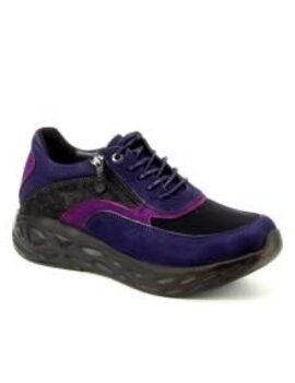 Wolky Vitality Purple Combi Zip Shoe