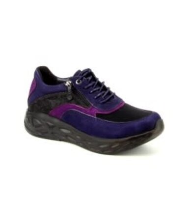Wolky Vitality Purple Combi Zip Shoe