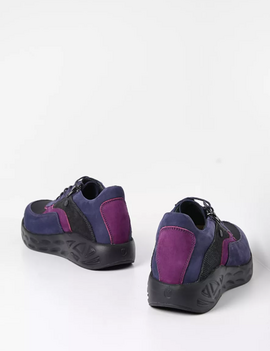 Wolky Vitality Purple Combi Zip Shoe